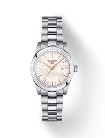 มุมมองด้านหน้าของนาฬิกา Tissot T-My Lady พร้อมเงา