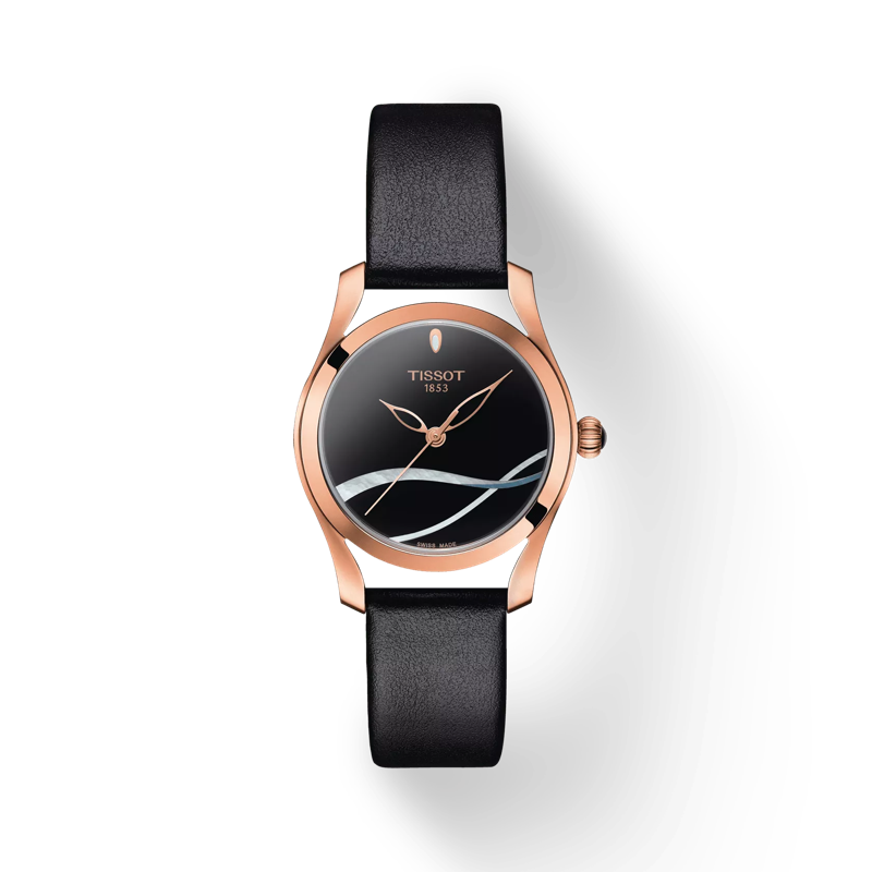 Front view of the watch Tissot T-Wave with shadow