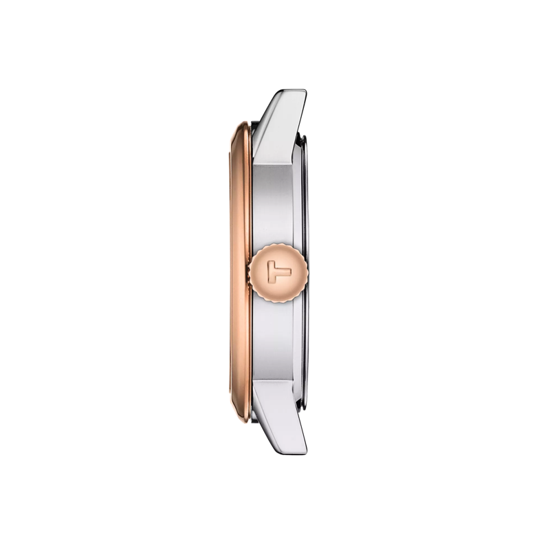 Profile view of the watch case Tissot Classic Dream Lady