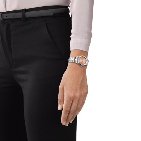 Simulation of the watch Tissot T-My Lady Automatic on a wrist