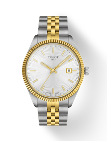 Front view of the watch Tissot Ballade 40mm with shadow