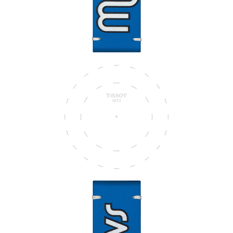 TISSOT NBA レザー ストラップ ダラス・マーベリックス 22㎜のラグのフォーカス