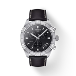 Front view of the watch Tissot PR 100 Sport Gent Chronograph with shadow