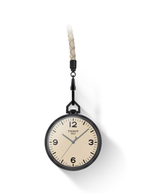 Front view of the watch Tissot Lepine with shadow