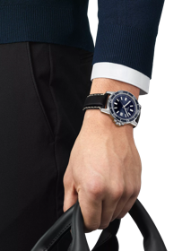 Simulation of the watch Tissot Supersport Gent on a wrist