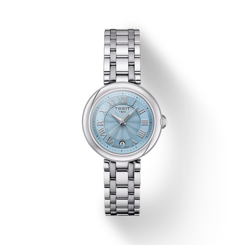 Front view of the watch Tissot Bellissima Small Lady with shadow