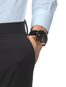 Simulation of the watch Tissot T-Touch Connect Solar on a wrist