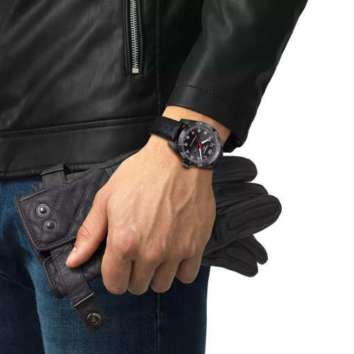 Simulation of the watch Tissot PRS 516 Powermatic 80 on a wrist