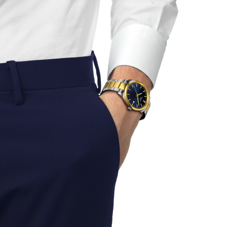 Simulation of the watch TISSOT PR 100 on a wrist