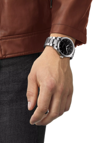 Simulation de la montre Tissot Gent XL Swissmatic sur un poignet