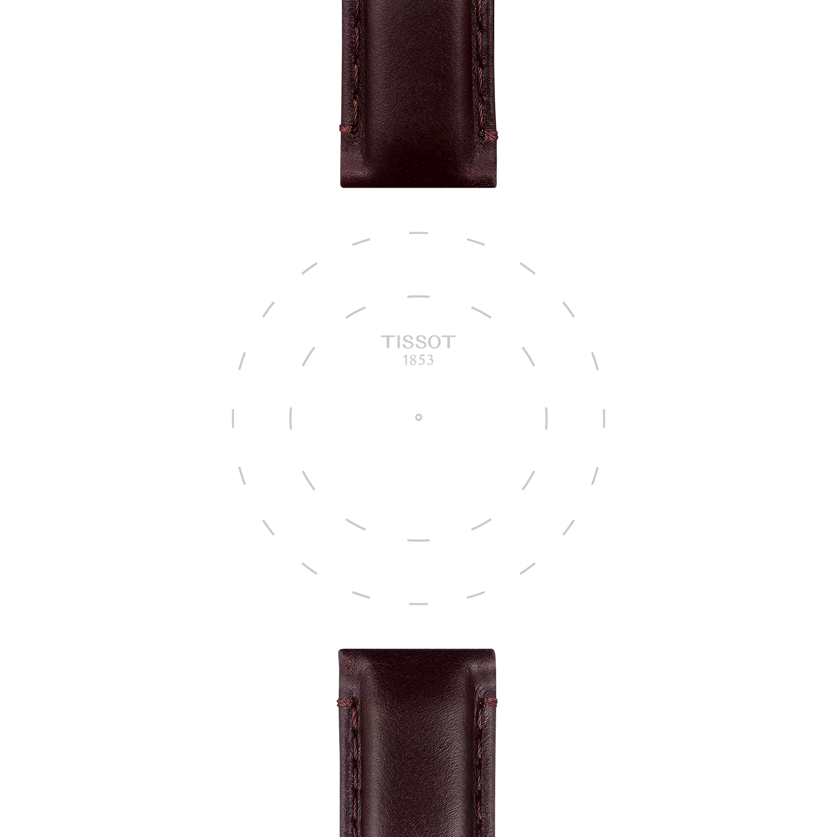 Tissot Official Brown Leather Strap Lugs 20 mm