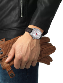 Simulation of the watch Tissot PRS 516 Powermatic 80 on a wrist