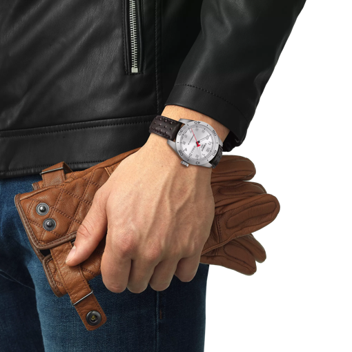 Simulation of the watch Tissot PRS 516 Powermatic 80 on a wrist