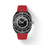 Front view of the watch Tissot Sideral S Powermatic 80 with shadow