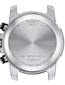 Back view of the watch case Tissot Supersport Chrono