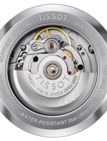 Back view of the watch case Tissot Automatics III