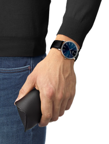 Simulation of the watch Tissot Everytime 40mm on a wrist