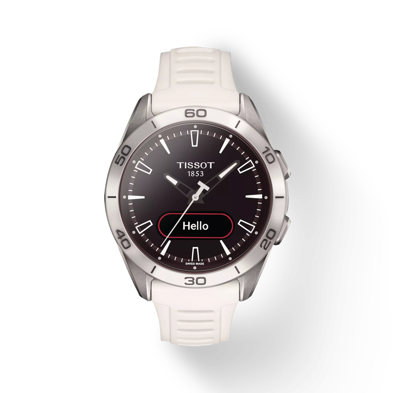 Front view of the watch Tissot T-Touch Connect Sport 運動版觸控腕錶 with shadow