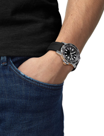 Simulación del reloj Tissot Supersport Gent en la muñeca