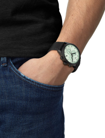 Simulation of the watch Tissot Chrono XL on a wrist