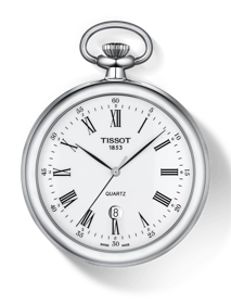 Front view of the watch Tissot Lepine with shadow