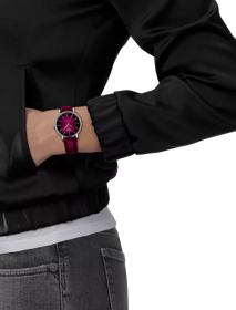 Simulation of the watch Tissot Everytime 34mm on a wrist