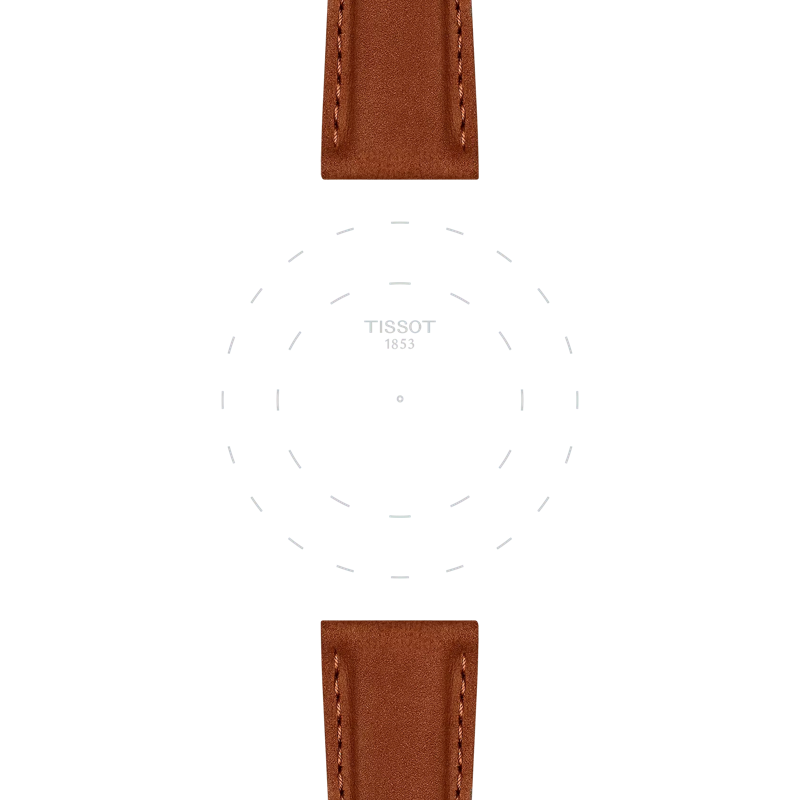 Tissot official camel leather strap lugs 21 mm