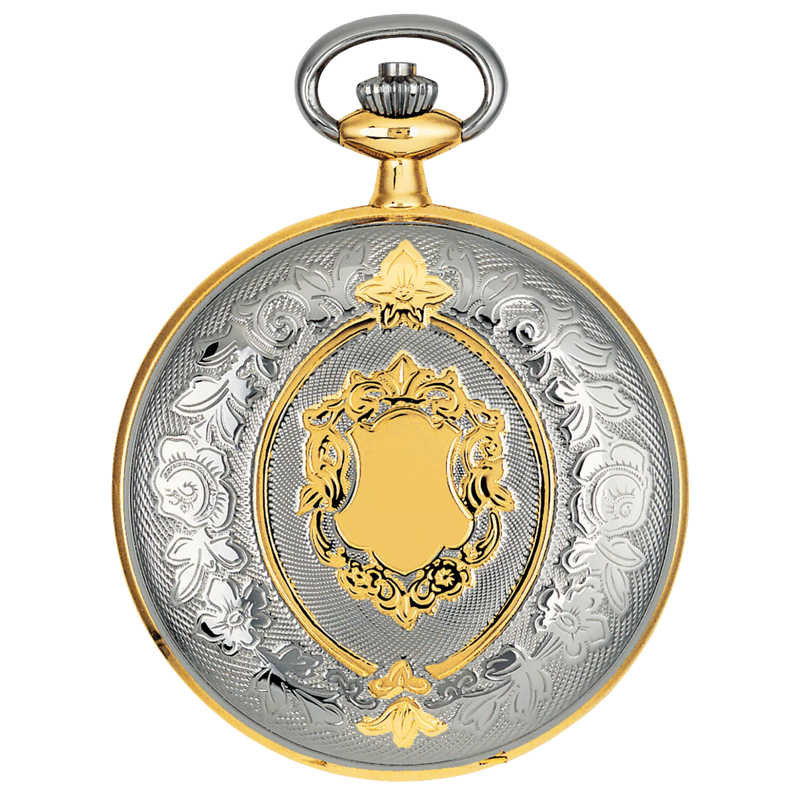 Front view of the watch Tissot Savonnette Mechanical with opened