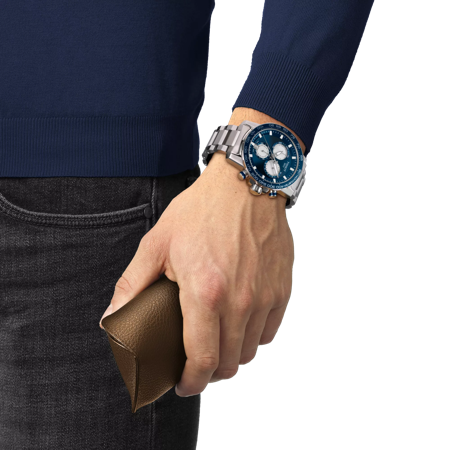 Simulation of the watch Tissot Supersport Chrono on a wrist