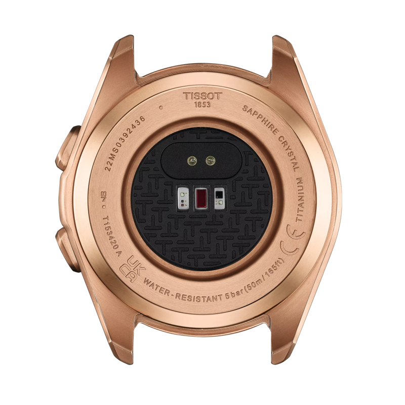 Back view of the watch case TISSOT T-タッチ コネクト スポーツ