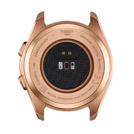 Back view of the watch case Tissot T-Touch Connect Sport