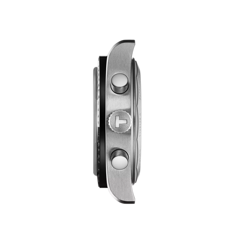 Profile view of the watch case Tissot PR516 系列機械計時款