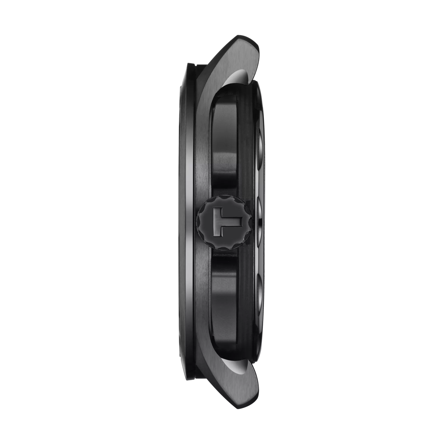 Profile view of the watch case Tissot T-Race Cycling Vuelta 2023