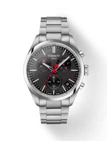 Front view of the watch Tissot PR 100 Vuelta with shadow