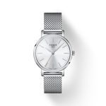 Front view of the watch Tissot Everytime 34mm with shadow