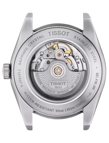 Back view of the watch case Tissot ジェントルマン オートマティック パワーマティック80 シリシウム