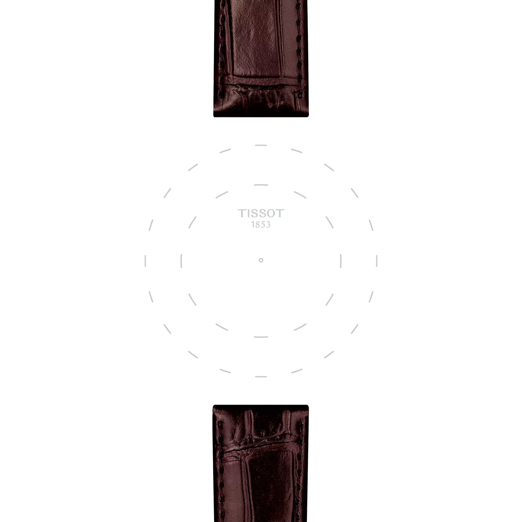 Tissot Official Brown Leather Strap Lugs 20 mm