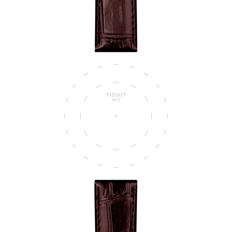 Tissot Official Brown Leather Strap Lugs 20 mm