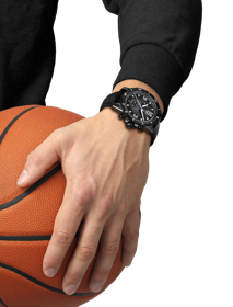 Simulation of the watch Tissot Supersport NBA Special Edition on a wrist