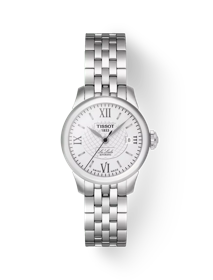 Front view of the watch Tissot Le Locle Automatic Small Lady (25.30) with shadow