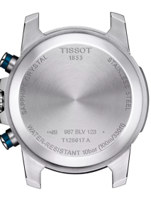 Back view of the watch case Tissot Supersport Chrono