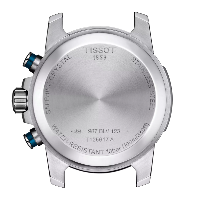 Back view of the watch case Tissot Supersport Chrono