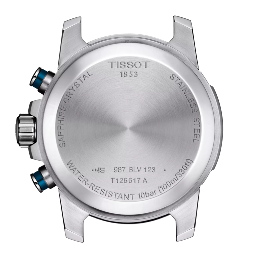 Back view of the watch case Tissot Supersport Chrono