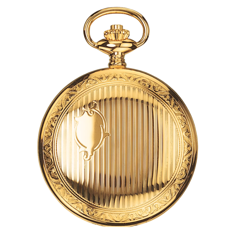 Vue de face de la montre Tissot Savonnette Mechanical avec ouvert