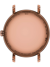 Back view of the watch case Tissot Everytime 34mm