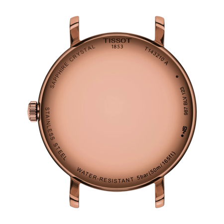 Back view of the watch case Tissot Everytime 34mm