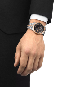 Simulation of the watch Tissot Luxury Powermatic 80 on a wrist