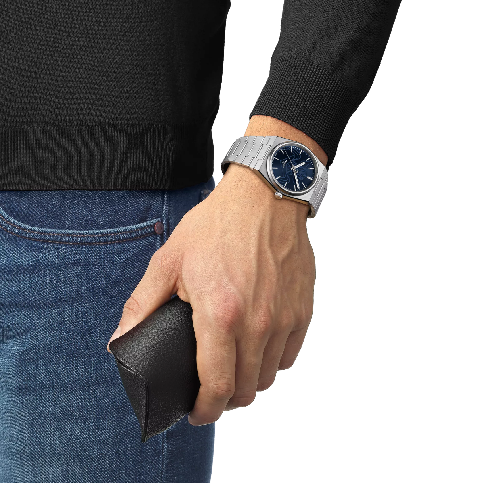 Simulation de la montre Tissot PRX UFO Robot Goldorak 40mm sur un poignet