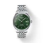 Vue de face de la montre Tissot Le Locle Powermatic 80 avec ombre
