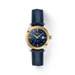 Front view of the watch Tissot T-My Lady Automatic 18K Gold bezel with shadow